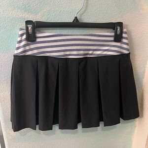 VSX Sexy Sport Blue, White, & Black Striped Athletic Skort